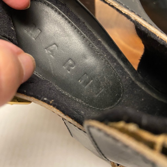 Marni Peep Toe Heeled Penny Loafers - Picture 11 of 11